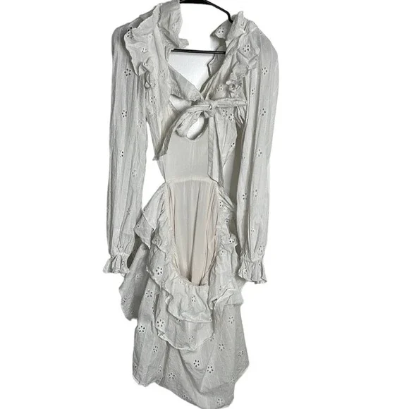 MAJORELLE Mariapia Mini Dress in Ivory - flaw - Picture 7 of 9